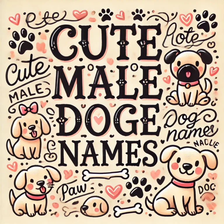 CUTE MALE DOG NAMES