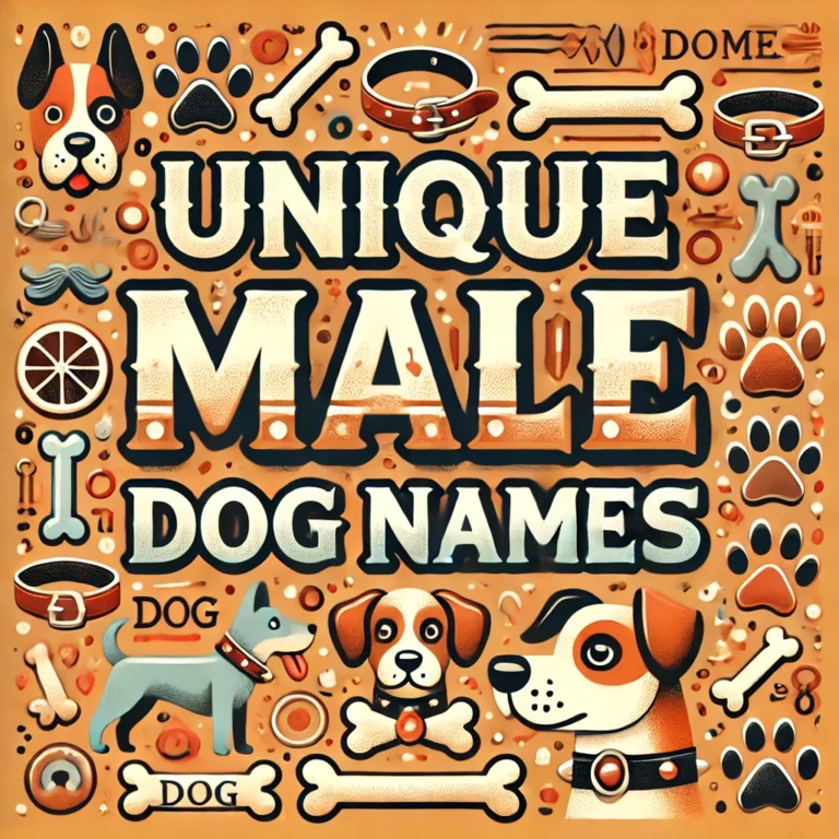 UNIQUE MALE DOG NAMES